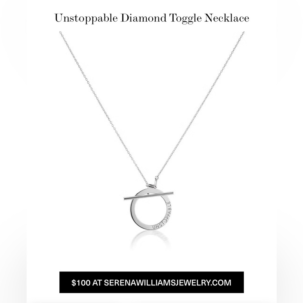 Unstoppable Toggle Necklace in Silver by Serena Williams